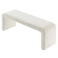 Simba Boucle Fabric Waterfall Long Bench by Modway