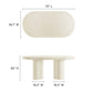 Caspian 72" Oval Concrete Dining Table by Modway