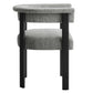 Imogen Fabric Upholstered Barrel Dining Chairs Set of 2