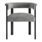 Imogen Fabric Upholstered Barrel Dining Chairs Set of 2