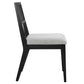 Nimba Faux Rattan Fabric Dining Chairs Set of 2 by Modway
