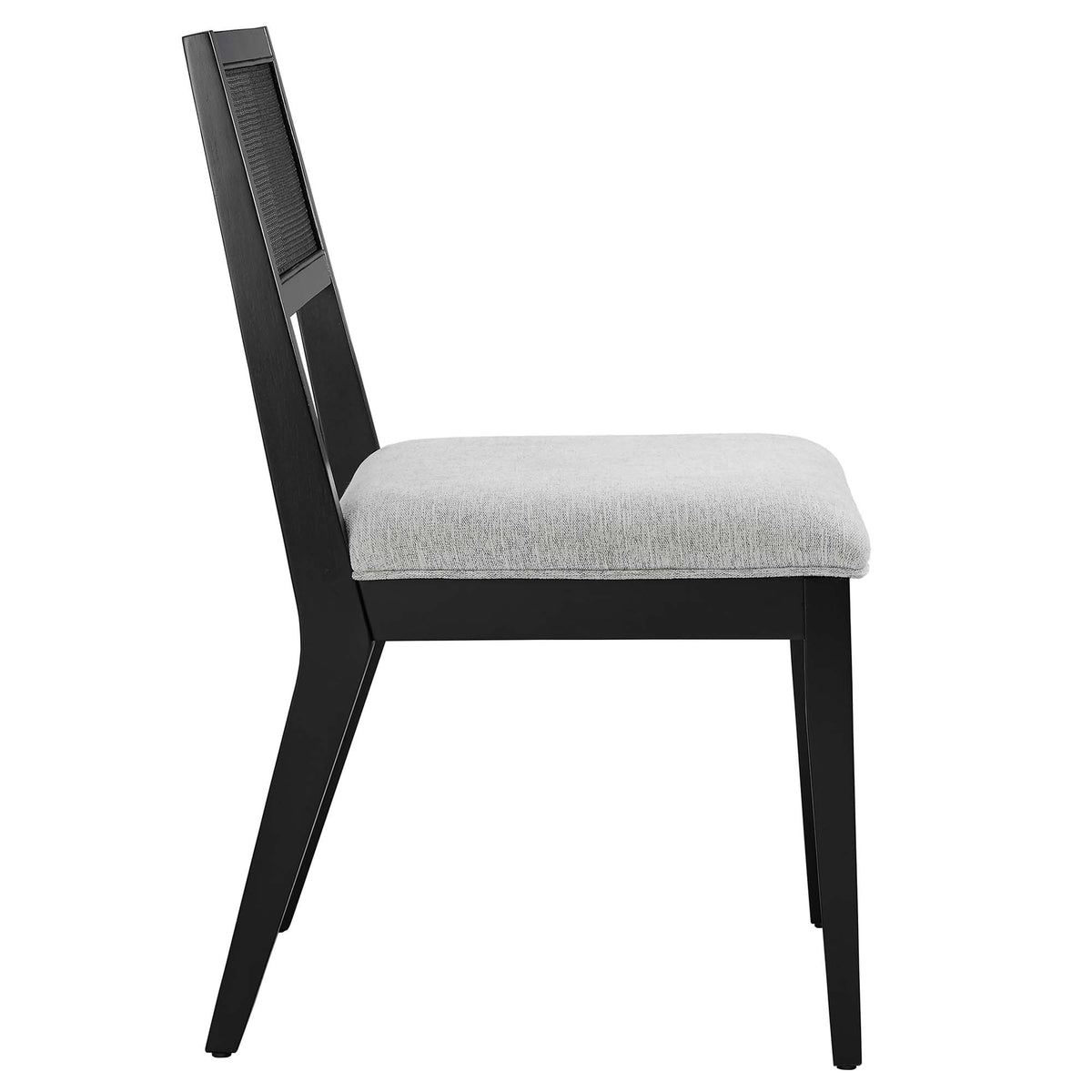 Nimba Faux Rattan Fabric Dining Chairs Set of 2 by Modway