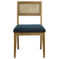 Nimba Faux Rattan Fabric Dining Chairs Set of 2 by Modway