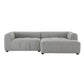 Liana Right-Facing Upholstered Fabric Modular Sofa with Chaise by Modway