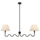 Wave Squiggle 2-Arm Pendant Light by Modway