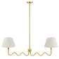 Wave Squiggle 2-Arm Pendant Light by Modway