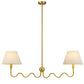 Wave Squiggle 2-Arm Pendant Light by Modway
