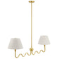 Wave Squiggle 2-Arm Pendant Light by Modway