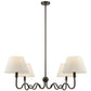 Wave Squiggle 4-Arm Pendant Light by Modway