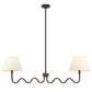 Sunlit Squiggle 2-Arm Pendant Light by Modway