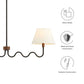 Sunlit Squiggle 2-Arm Pendant Light by Modway
