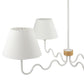 Sunlit Squiggle 4-Arm Pendant Light by Modway