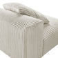 Solace Modular Corduroy Upholstered Armless Chair