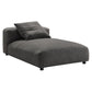 Solace 2-Piece Modular Upholstered Fabric Sectional Sofa with Chaise by Modway