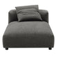 Solace Modular Upholstered Fabric Armless Chaise Lounge