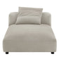 Solace Modular Upholstered Fabric Armless Chaise Lounge