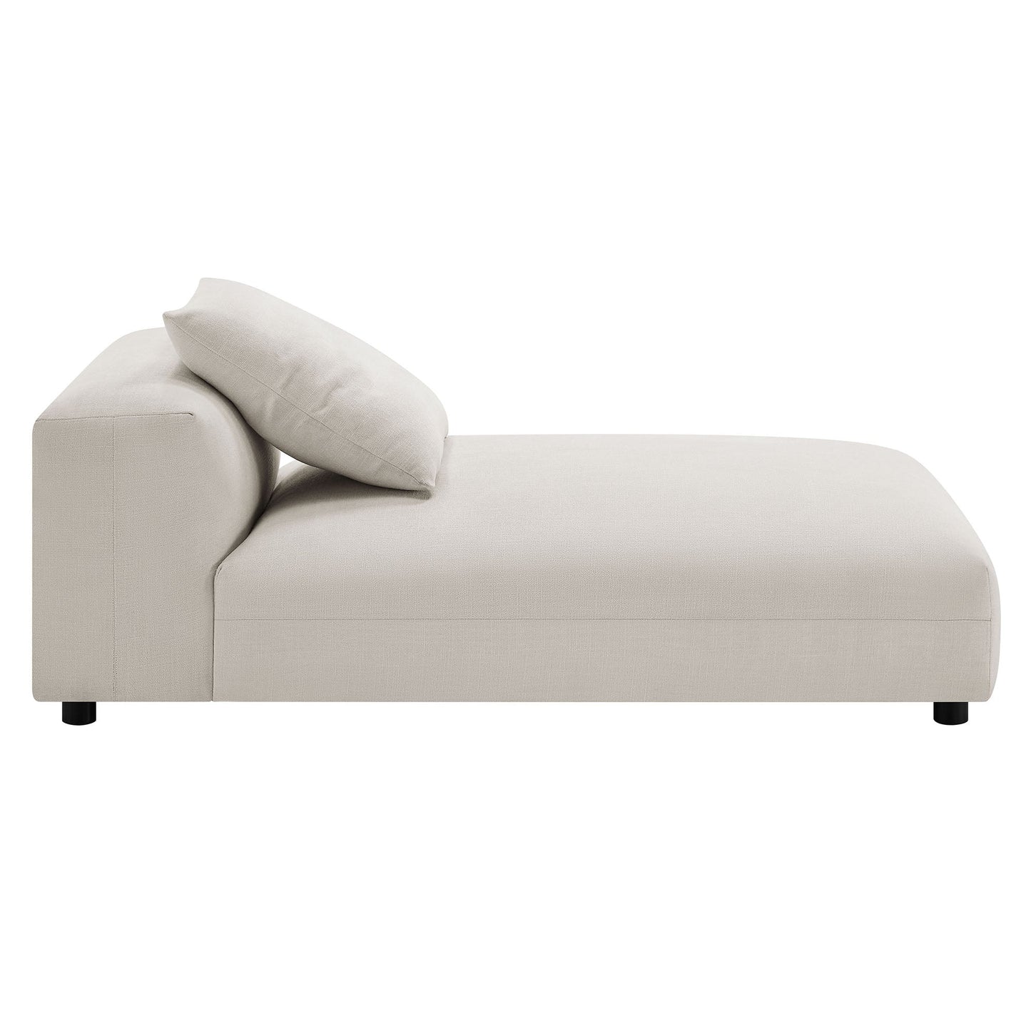 Solace Modular Upholstered Fabric Armless Chaise Lounge