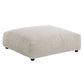 Solace Modular Corduroy Upholstered Armless Chair and Ottoman Set by Modway