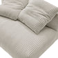 Solace Modular Corduroy Upholstered Armless Loveseat by Modway