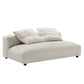 Solace 2-Piece Modular Upholstered Fabric Sectional Sofa with Chaise by Modway