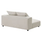 Solace Modular Upholstered Fabric Armless Loveseat by Modway