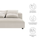 Solace Modular Upholstered Fabric Armless Loveseat by Modway