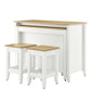 Farmstead 3-Piece Kitchen Island and Stool Set by Modway