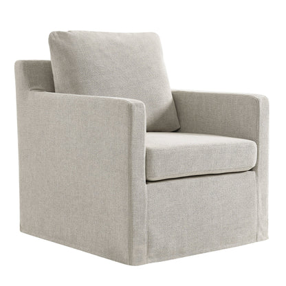 Serene Fabric Slipcovered Swivel Armchair by Modway
