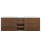 Render 62" Wall-Mount Double Sink Bathroom Vanity by Modway