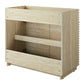 Render 36" Faux Travertine Bathroom Vanity Cabinet