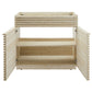 Render 36" Faux Travertine Bathroom Vanity Cabinet