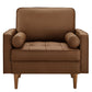 Valour Tufted Vegan Leather Accent Armchair by Modway