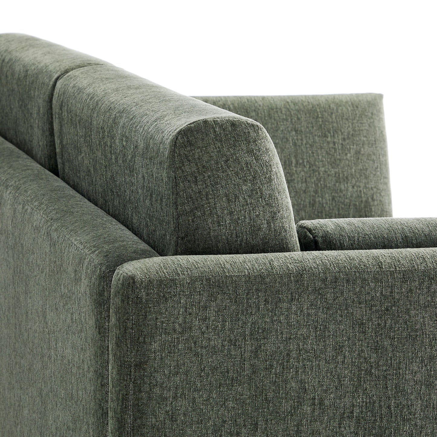 Linden Upholstered Heathered Chenille Small Sofa