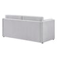 Linden Upholstered Heathered Chenille Small Sofa