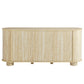 Overture 3-Door Oval Faux Travertine Sideboard by Modway