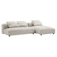Solace 2-Piece Modular Upholstered Fabric Sectional Sofa with Chaise by Modway