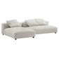 Solace 2-Piece Modular Upholstered Fabric Sectional Sofa with Chaise by Modway