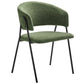 Nella Upholstered Heathered Chenille Dining Chairs Set of 2 by Modway