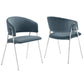 Nella Upholstered Performance Velvet Dining Chair Set of 2