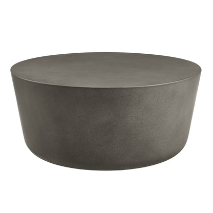 Brion Round Indoor-Outdoor Concrete Coffee Table by Modway