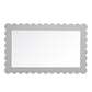 Emmeline Scalloped Rectangle Wall Mirror by Modway