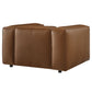 Auren Upholstered Vegan Leather Modular Armchair by Modway