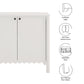 Emmeline 35" 2-Door Scalloped Sideboard Cabinet by Modway