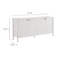 Emmeline 66" 4-Door Scalloped Sideboard Cabinet by Modway