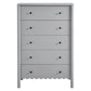 Emmeline Scalloped 5-Drawer Chest by Modway