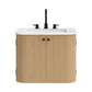 Zia 24" Wall-Mount Bathroom Vanity with Marble Sink by Modway