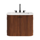 Zia 24" Wall-Mount Bathroom Vanity with Marble Sink by Modway