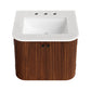 Zia 24" Wall-Mount Bathroom Vanity with Marble Sink by Modway