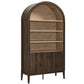 Nolan 74" Tall Wide Arched Storage Display Cabinet Bookshelf by Modway