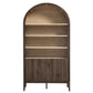 Nolan 74" Tall Wide Arched Storage Display Cabinet Bookshelf by Modway
